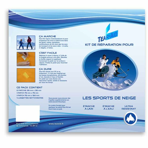 Tear-Aid Winter Sports Activity Pack TA-RP-12 front and back cover