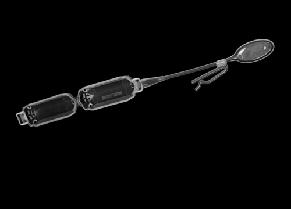 Fully-opened empty MistyStix