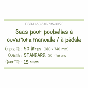 Repellem 50 l standard bin liners