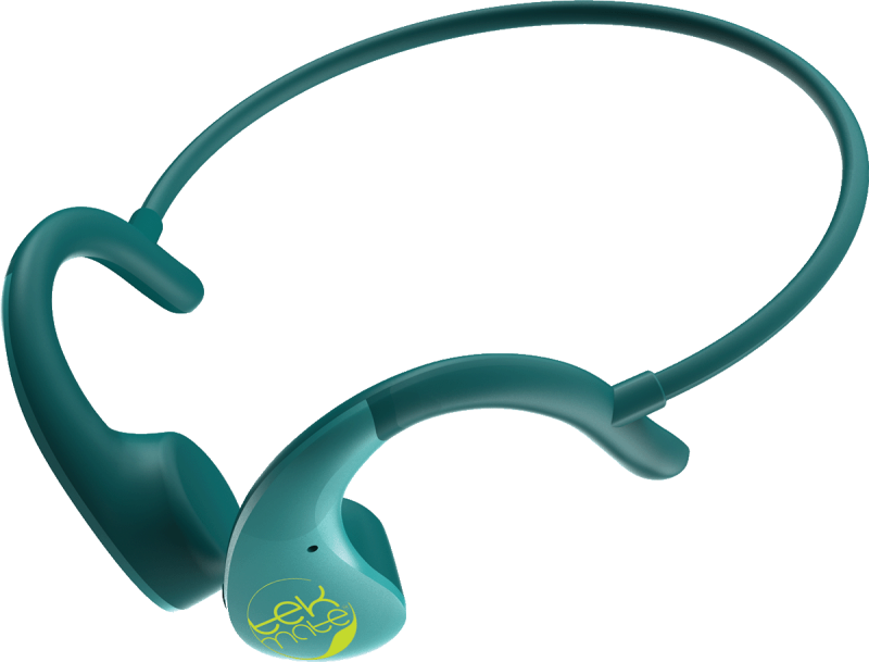 xBones wireless bone conduction headset in green